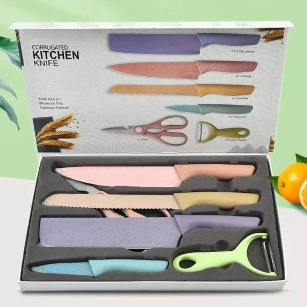 Kit profissional de body building para cozinha, conjunto de 6 peças, culinária colorida - Image 2