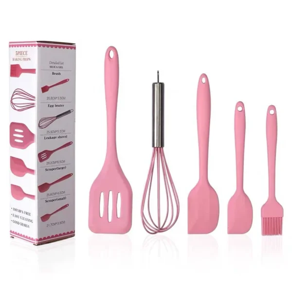 Kit 5 Utensílios de Silicone para Cozinha - Image 3