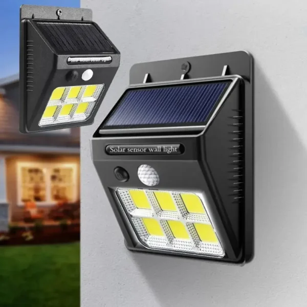 Luminária Nova LED com Placa Energia Solar