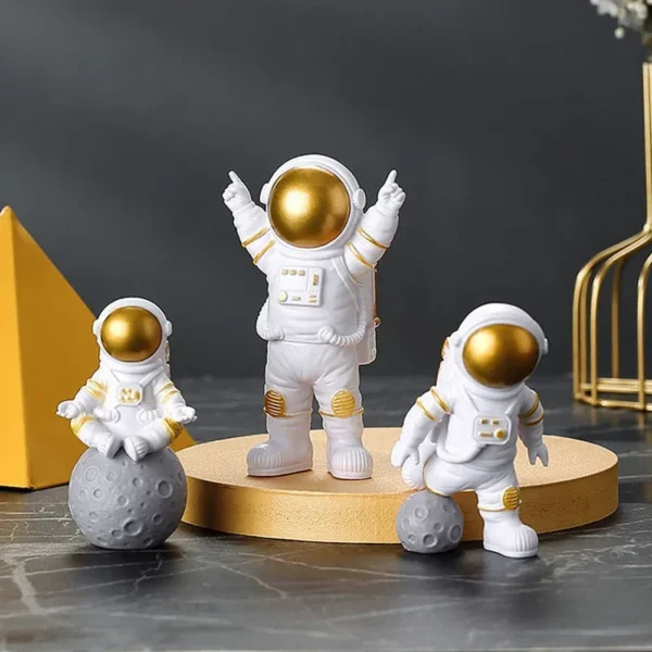 Escultura Spaceman, Decoração do Lar, Presente,Brinquedo Educativo,4Pcs - Image 5