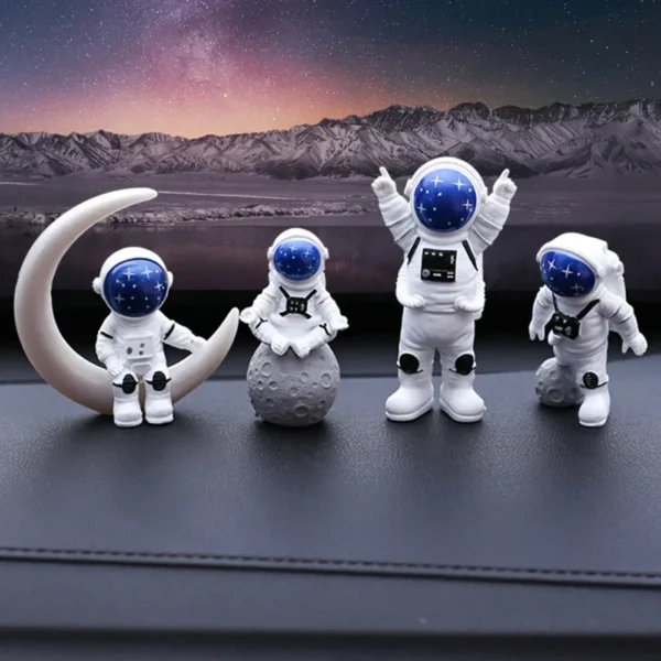 Escultura Spaceman, Decoração do Lar, Presente,Brinquedo Educativo,4Pcs